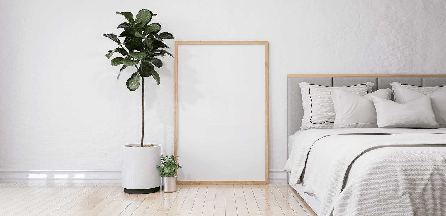 Clean and modern bedroom