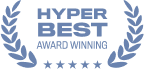 Hyper Best Award Winning badge